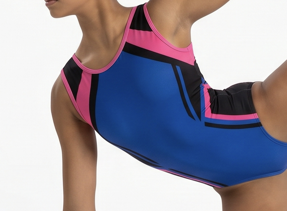 Sonnet sleeveless practice leotard alternate view — Lore Leos gymnastics apparel
