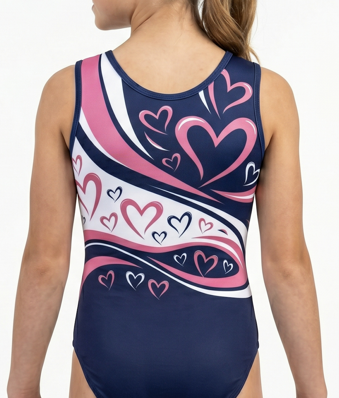 Freya sleeveless practice leotard back view — Lore Leos